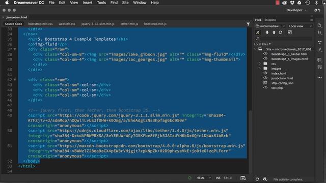 5. Bootstrap 4 Example Templates смотреть онлайн