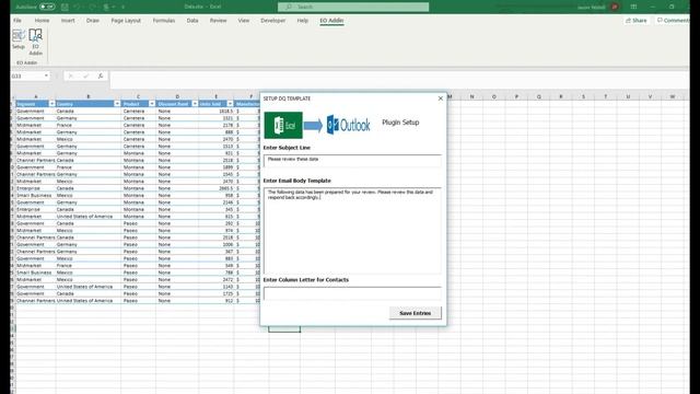 Excel To Outlook Addin-Send Outlook Emails From Excel- Windows / Office / 365 Addin смотреть онлайн