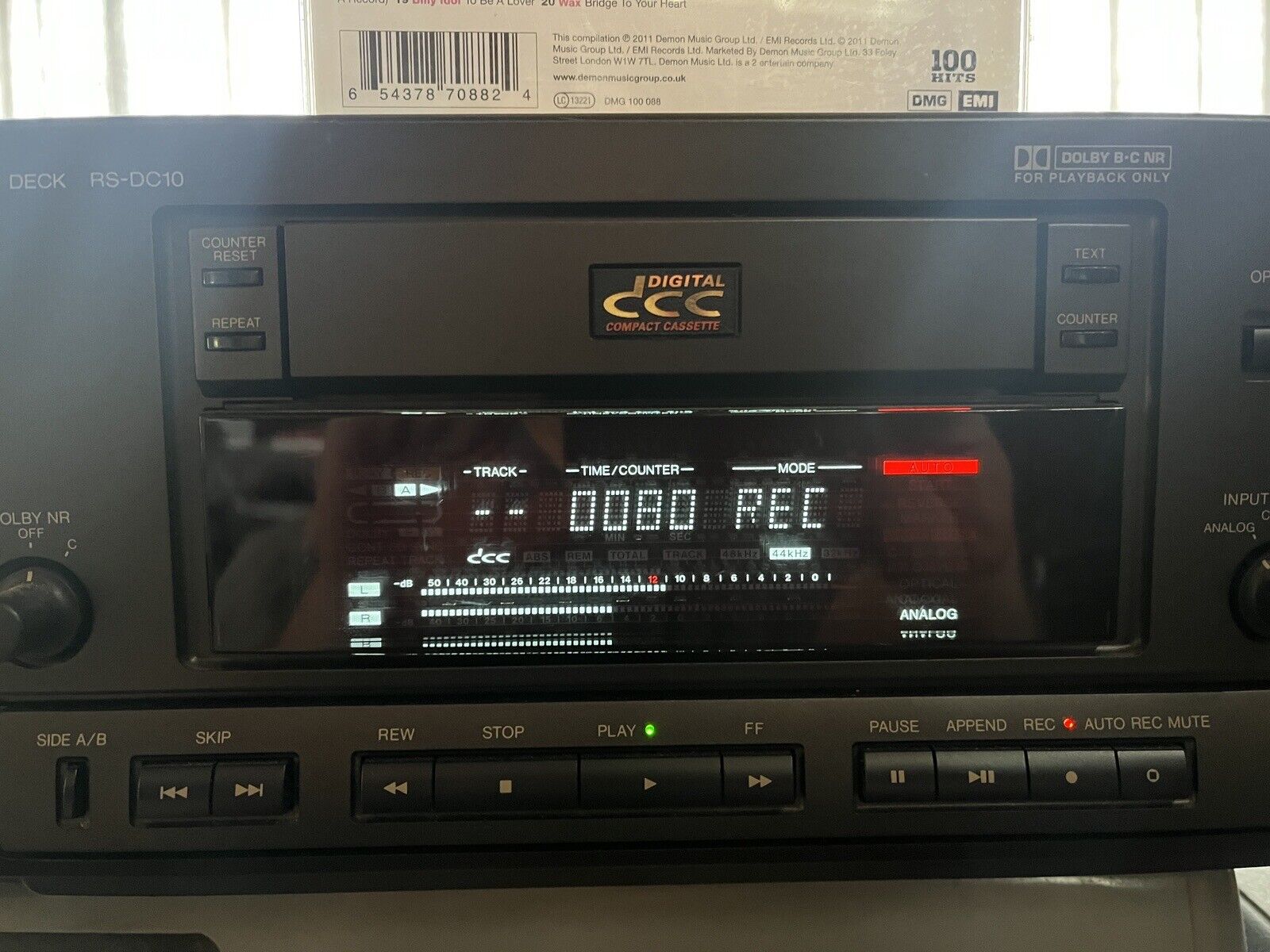 Цифровая компактная кассетная дека Technics RS-DC10 Винтажная электроника-ЯПОНИЯ-1993-год