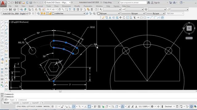 الرسم الهندسي بأستخدام برنامج الاوتوكاد - Engineering Drawing by AutoCAD / (6) смотреть онлайн
