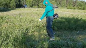 косим траву диском