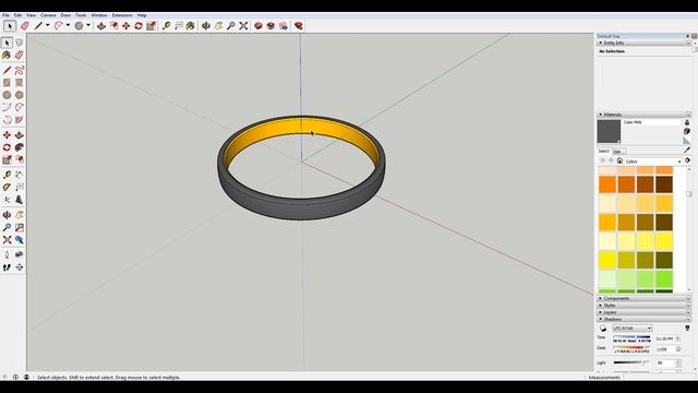 How to Model Jewelry in Sketchup (without plugins) смотреть онлайн