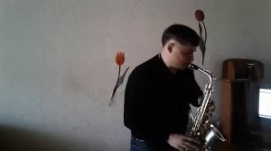 Popcorn song on sax. Воздушная кукуруза.  Саксофон.  Альт.
