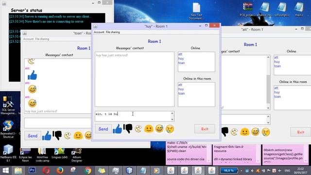 Chat application using Java Socket смотреть онлайн