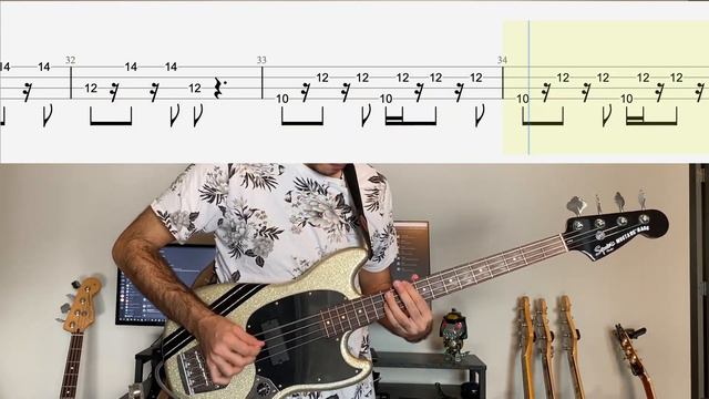 Billie Eilish - Therefore I Am Bass Cover (With Tab) смотреть онлайн