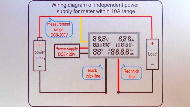 МультиТестер постоянно тока KWS DC200-10A } * { DC Multi Tester KWS DC200-10A