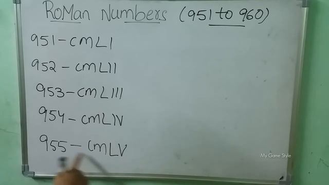 Roman Numbers 951 to 960 | Roman Numerals смотреть онлайн
