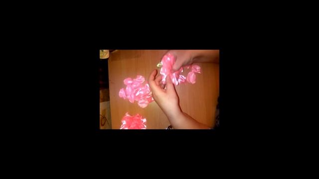 Заколка роза из атласных лент. смотреть онлайн