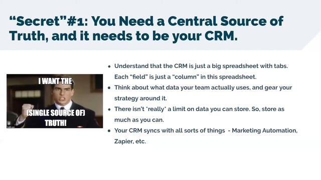 Why Your "Single Source of Truth" Needs to be Your CRM смотреть онлайн