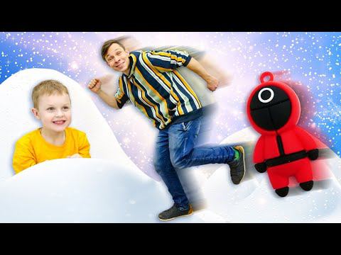 Видео игры гонки - Фёдор и Супергерои против Альтрона! - Игрушки для мальчиков. Игра в Кальмара смотреть онлайн