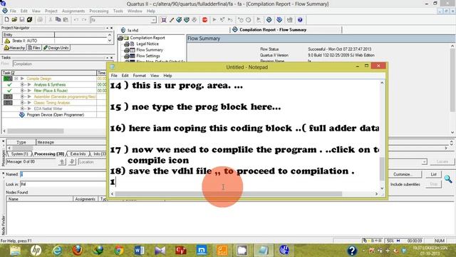 QUARTUS II V9.0 (FULL ADDER) TUTORIAL BY - LOKKESH смотреть онлайн
