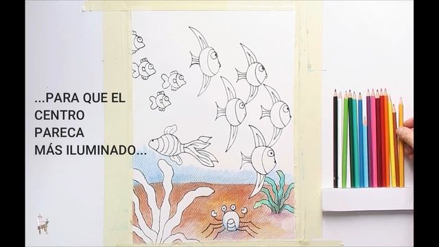 Aprende a pintar el mundo submarino | Learn how to paint the underwater world смотреть онлайн