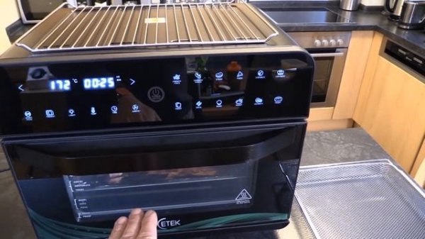 Heißluft Ofen / Heißluft Fritteuse / Airfryer / Mini Ofen / Grill / iCetek Mini Backofen