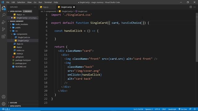 Build a Memory Game with React #5 - Making Card Choices смотреть онлайн