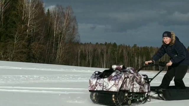 Электрический буксировщик или электрическая мотособака с мотором Дуюнова. смотреть онлайн