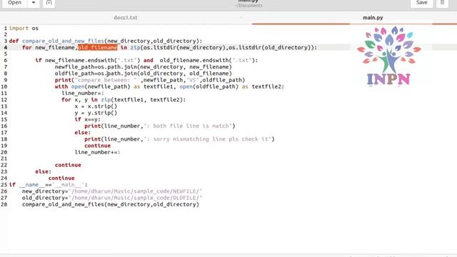 Read And Compare Two Files At One Time using python In Tamil смотреть онлайн