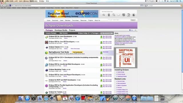 Java Beginner Tutorial 1: Downloading the Eclipse IDE смотреть онлайн