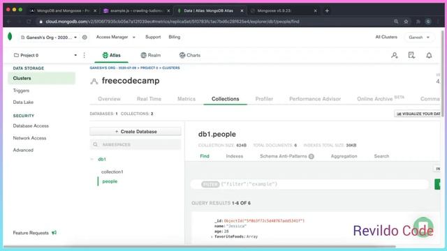 Perform new updates on a document using model.findOneAndUpdate | Mongodb full course | #revildo_cod смотреть онлайн