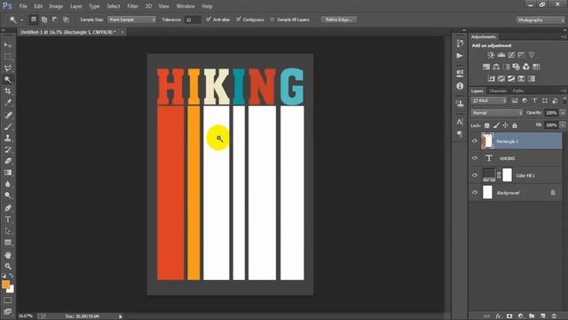 Vintage Hiking T-Shirt Design Zazzle In Adobe Photoshop Tutorial смотреть онлайн