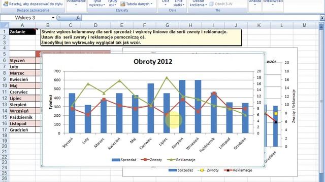 Modyfikacja wykresu w Excel 2007 смотреть онлайн