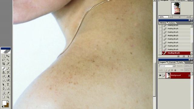 Исправление дефектов с помощью инструментов ретуши смотреть онлайн