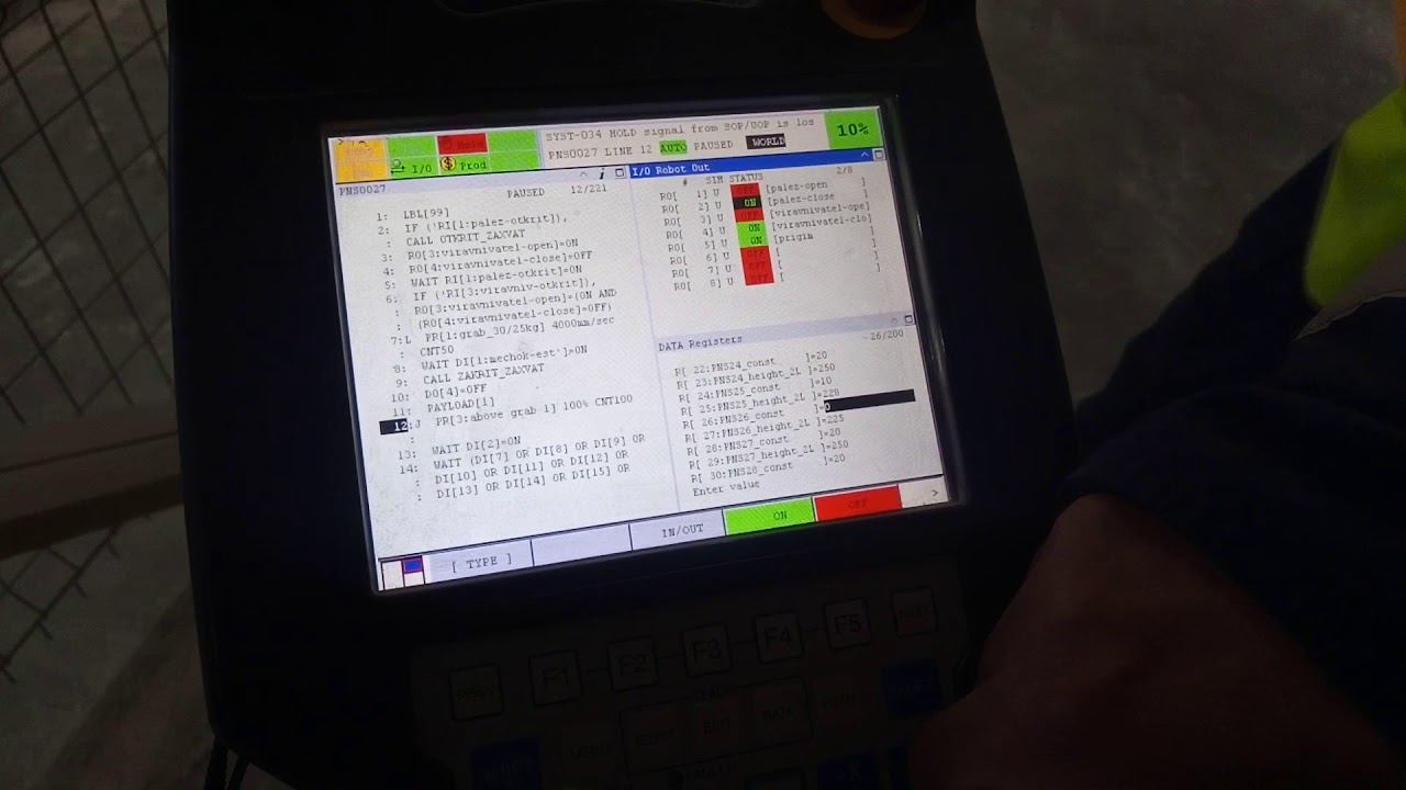 Fanuc - управление захватом смотреть онлайн