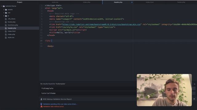 WordPress Custom Theme: 01 Initializing Your Theme смотреть онлайн