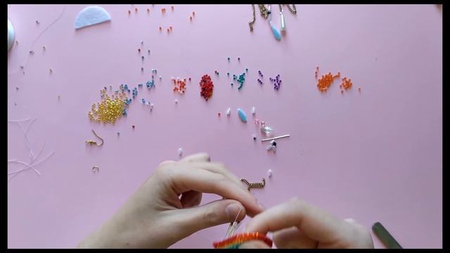 МАСТЕР-КЛАСС СЕРЬГИ РАДУГА - DIY EARRINGS RAINBOW смотреть онлайн