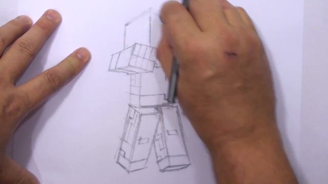 How to Draw a 3D Minecraft Zombie | MAT смотреть онлайн