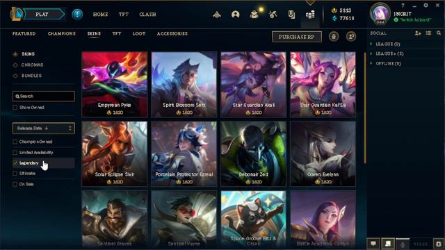 Redeeming RP And Buying Various Skins In League Of Legends смотреть онлайн