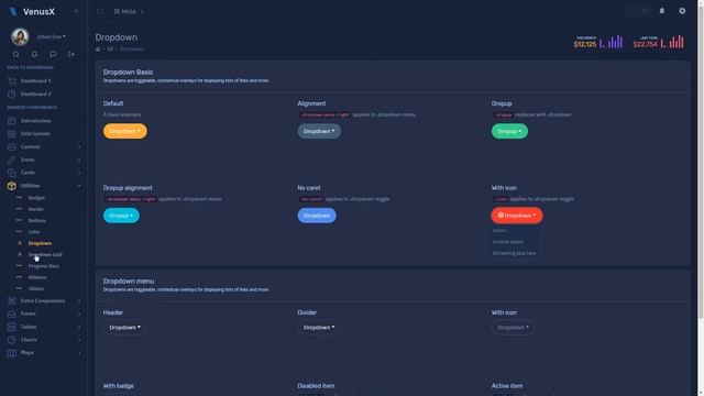 VenusX Bootstrap Admin Template смотреть онлайн