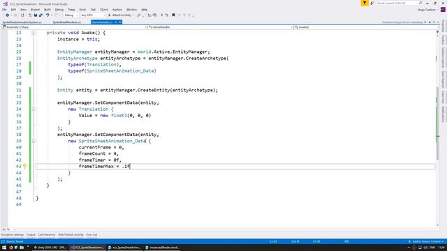 Simple Sprite Sheet Animation in Unity ECS смотреть онлайн