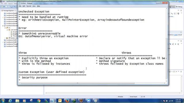 JAVA EXCEPTION HANDLING - Java Session 7 смотреть онлайн
