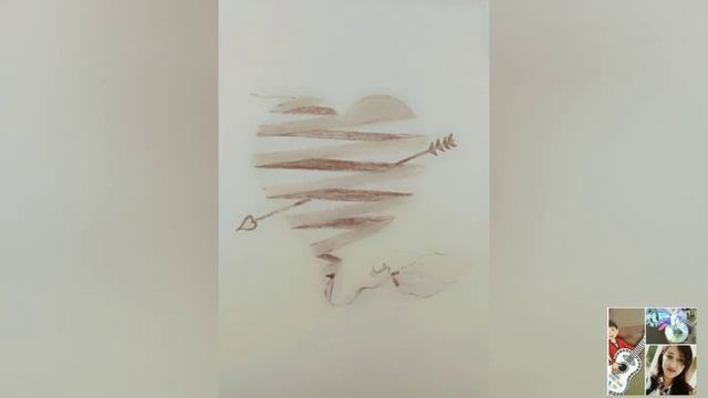 Ribbon Heart Sketch | Sketching | Black And White | Pari Art Class's смотреть онлайн