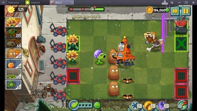 Растения против Зомби 2 MODERN DAY (уровень 10) #129 смотреть онлайн