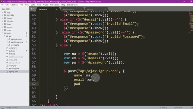 Simple Signup page using Php, jQuery and MySql, Register Page смотреть онлайн