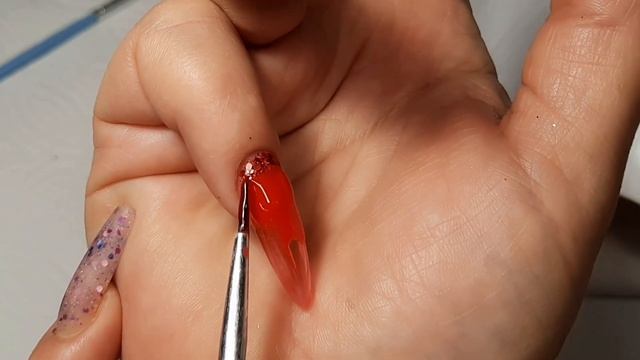 *537*Наращиваю на гелевые типсы!В работе мои гели- самозамесы. ВАУ дизайн!/extension With Gel Tips