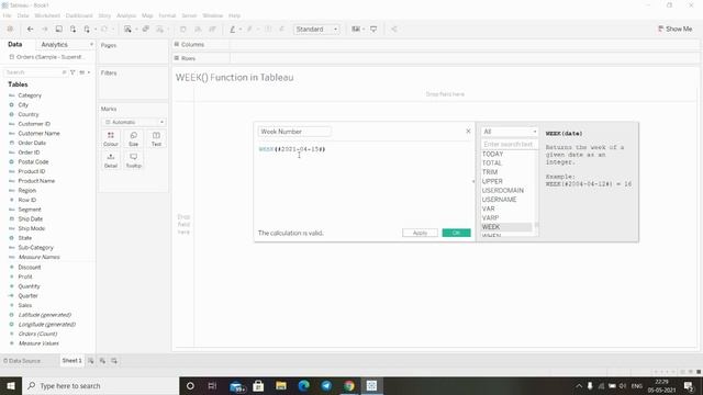 Mastering Tableau's WEEK function: A step-by-step guide смотреть онлайн