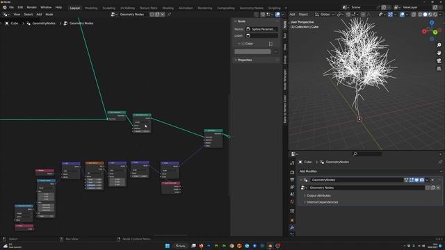 Procedural Tree Generation with Blender Geometry Nodes смотреть онлайн