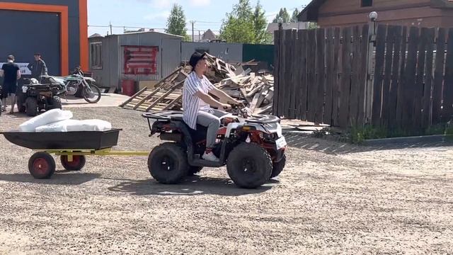 Прицеп телега для квадроцикла Ермак. Ваш незаменимый помощник в саду и доме. #прицепдляквадроцикла