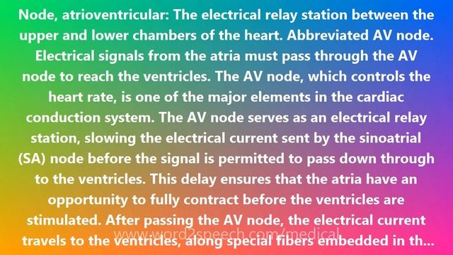 Node, atrioventricular - Medical Meaning and Pronunciation смотреть онлайн