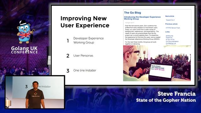 Golang UK Conference 2017 | Steve Francia - State of the Gopher Nation смотреть онлайн
