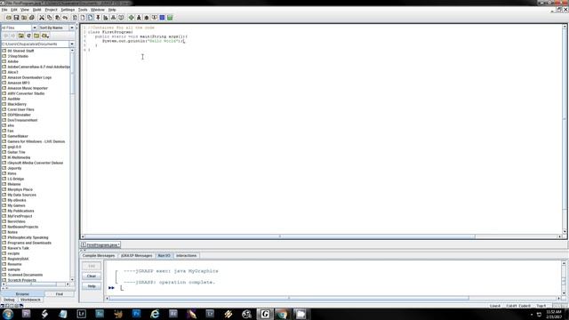 Intro to Java using JGrasp смотреть онлайн