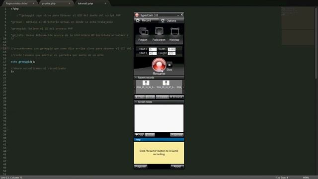 Tutoriales funciones PHP, getmygid, getcwd, getmypid gd info смотреть онлайн