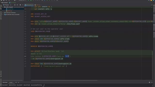 Install s3fs to access s3 bucket from Docker container смотреть онлайн