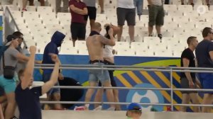 Россия-Англия Евро 2016 - русские фанаты устроили драку на стадионе