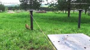 СТРОИТЕЛЬСТВО КАРКАСНОГО ДОМА монтаж обвязки свайного винтового фундамента для повышения надежности