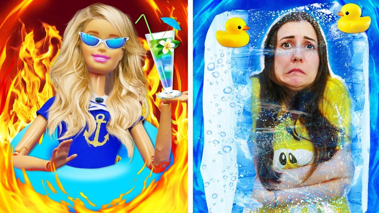 Куклы Барби учат свойства воды! Видео для девочек игры в куклы – Я не хочу в школу смотреть онлайн