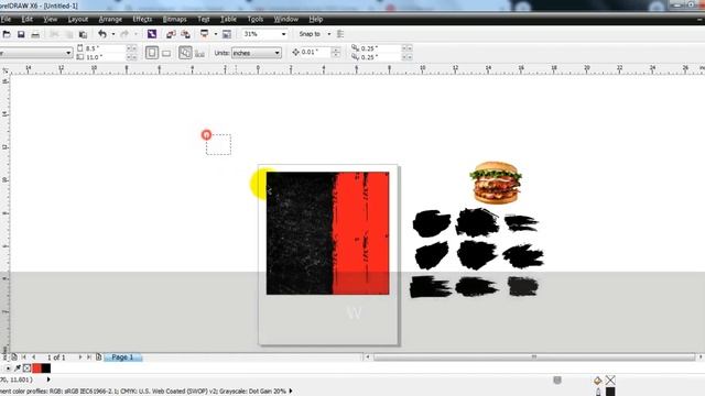 Three Minute Tricks - Food Banner design - Learn Coreldraw with Ahsan Sabri смотреть онлайн
