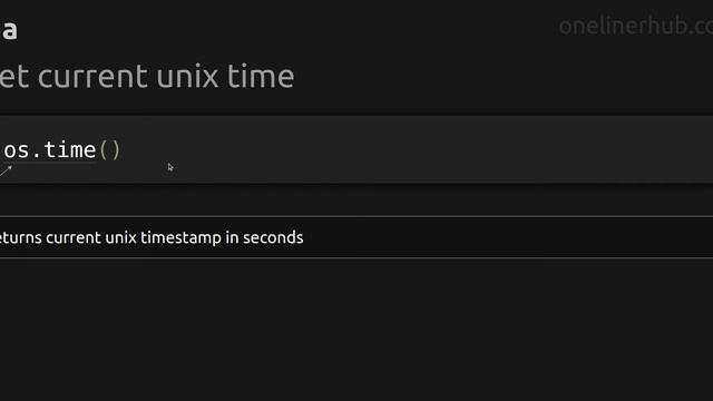 Get current unix time #lua смотреть онлайн